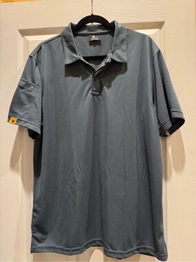 SR Men's Grey Performance Polo Short Sleeve Shirt size XL